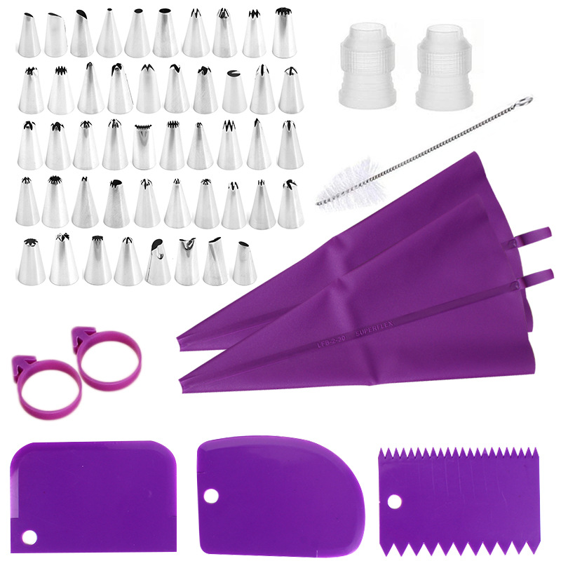 Kitchen Hanging Gadgets - Set spuitzakken en spuitmondjes van roestvrij