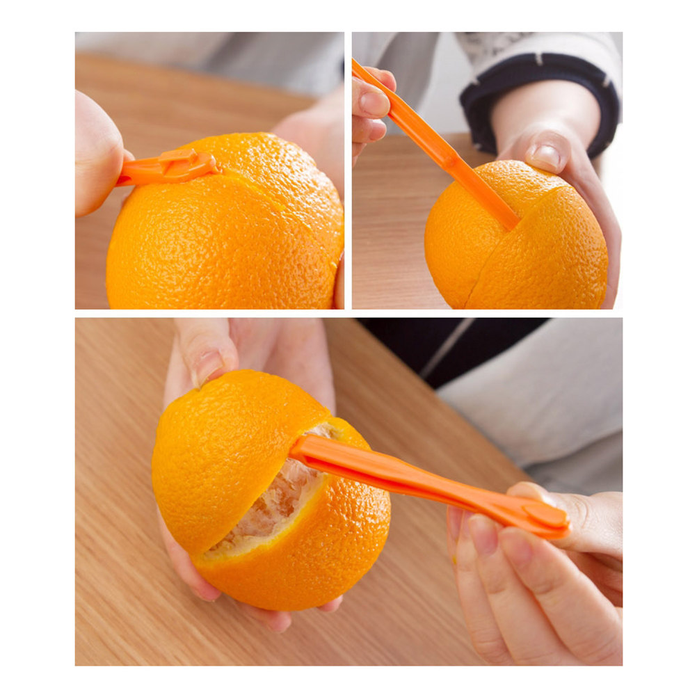 Kitchen Gadgets Healthy Eating - 5 stuks premium plastic sinaasappelschiller snelle