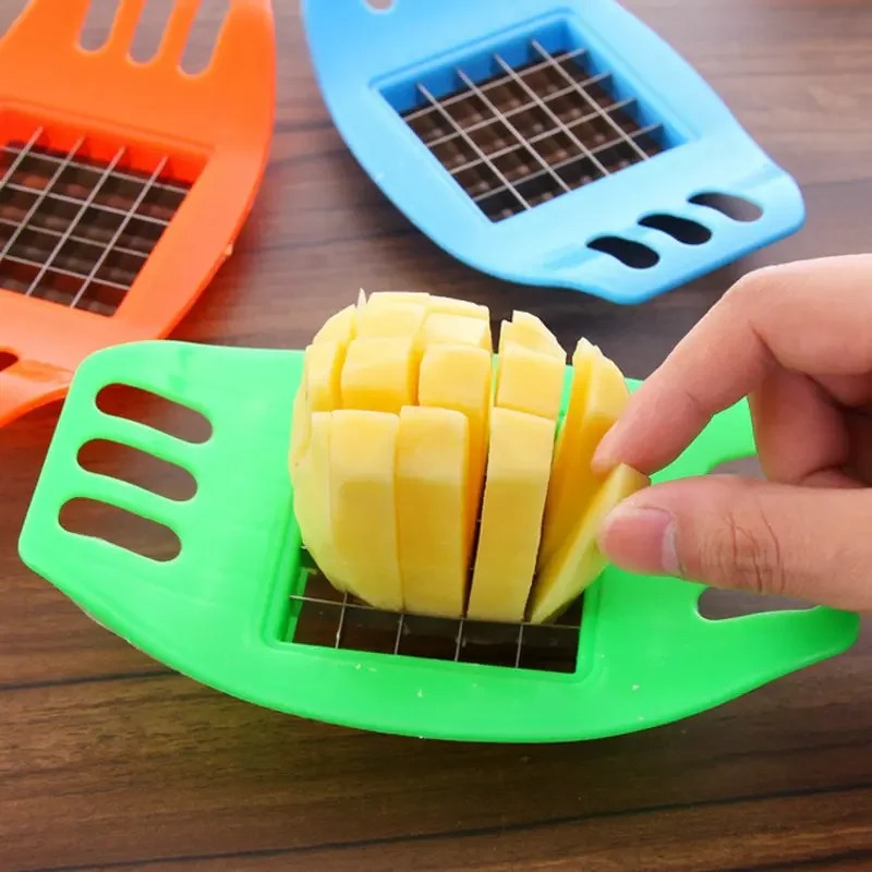 Kitchen Gadgets Vegetable Cutter - Frietjesmaker, aardappelmes, groentesnijder, aardappelhakker, chipsmaker, aardappelsnijder,