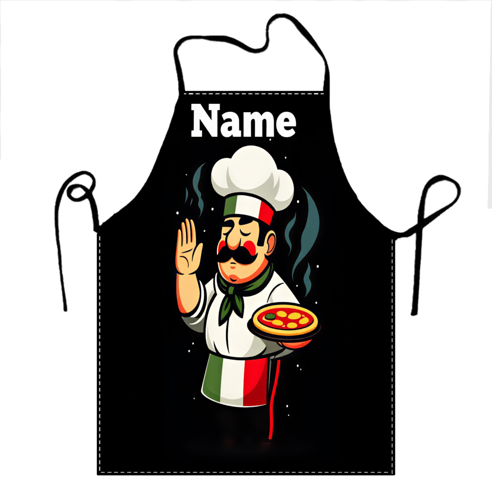 Kitchen Gadgets Name - 1pc Gepersonaliseerde chef-kokschort met zelf aangegeven