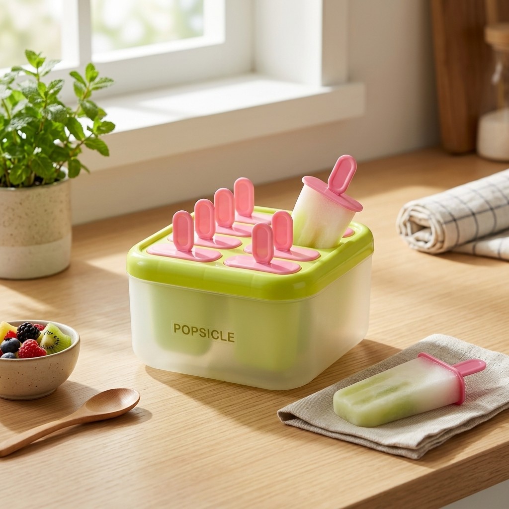 Kitchen Gadgets For Kids - 8-delige plastic ijslollyvormen, herbruikbaar, snel te