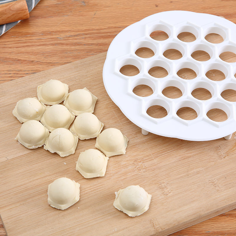 Kitchen Gadgets Dumpling Maker - Dumplingvorm 19-gaats, makkelijk rond, voor thuiskeuken,