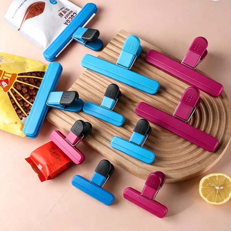 Kitchen Hanging Gadgets - 4 Stuks Draagbare Plastic Zak Afdichtingsclips,