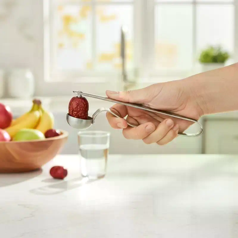 Kitchen Gadgets Tools - # @Stainless Steel Red Date Pitter