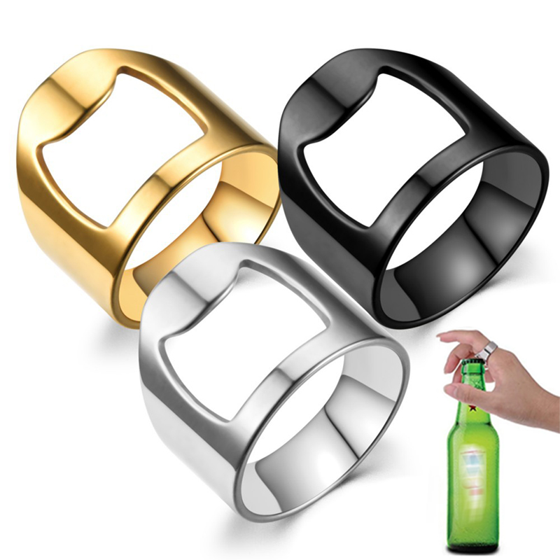 Kitchen Gadgets Name - Mode heren flesopener ring kurkentrekker roestvrij