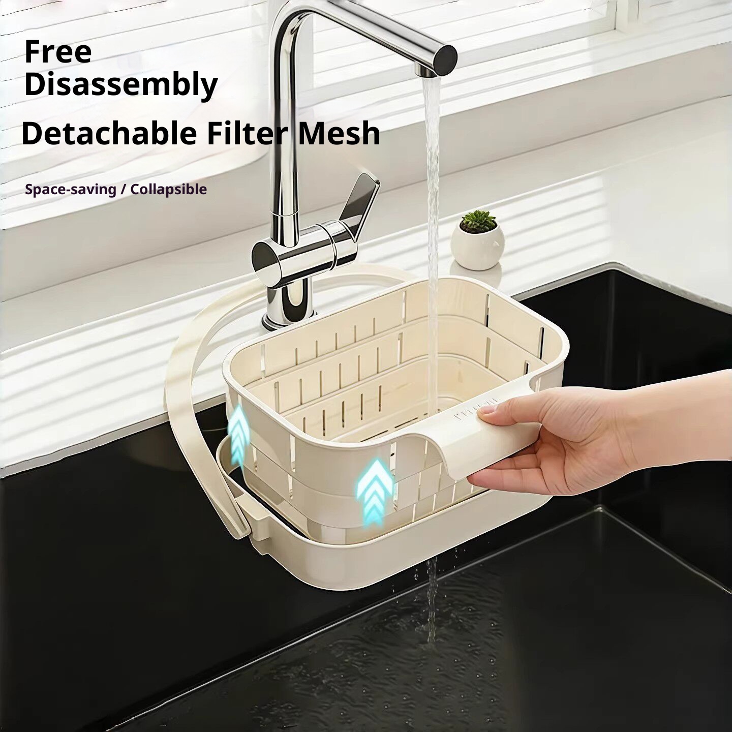 Opvouwbare gootsteenfiltermand - Kitchen Hanging Gadgets recensie en prijs