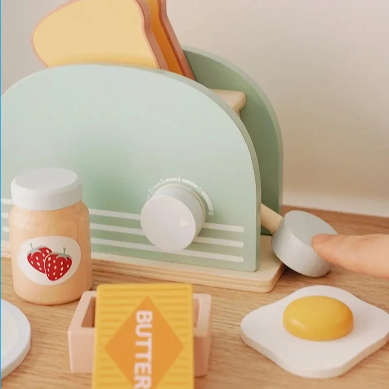 Houten simulatie broodrooster  - Kitchen Gadgets For Kids recensie en prijs