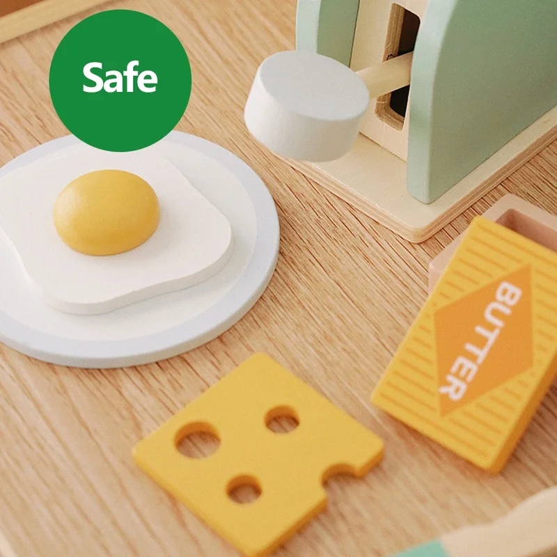 Houten simulatie broodrooster  - Kitchen Gadgets For Kids recensie en prijs