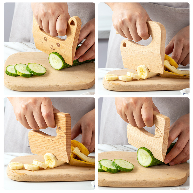 Houten kindermes voor koken Le - Kitchen Gadgets For Kids recensie en prijs