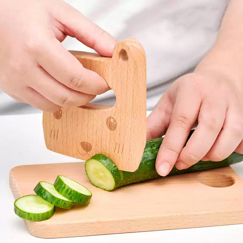 Houten kindermes voor koken Le - Kitchen Gadgets For Kids recensie en prijs