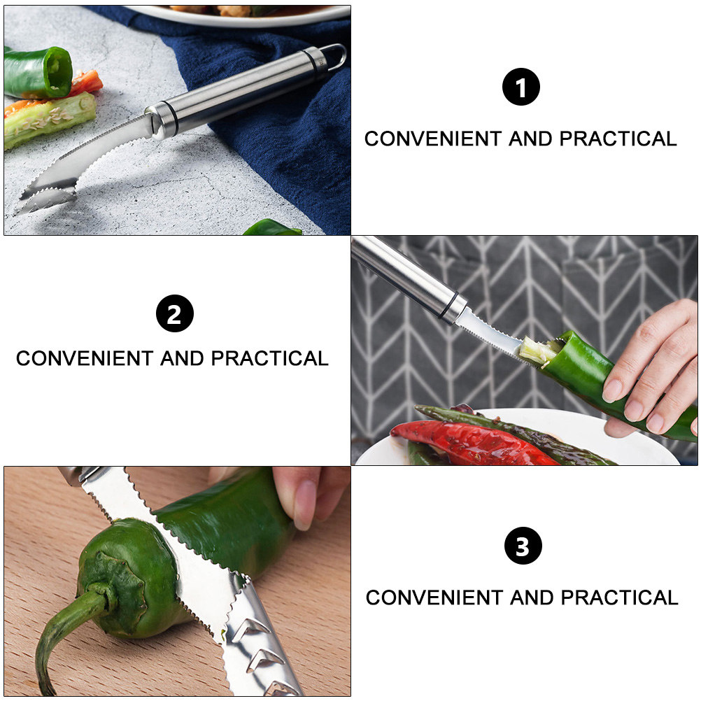 2 Stuks Rvs Chili Corer Remove - Kitchen Gadgets Tools recensie en prijs