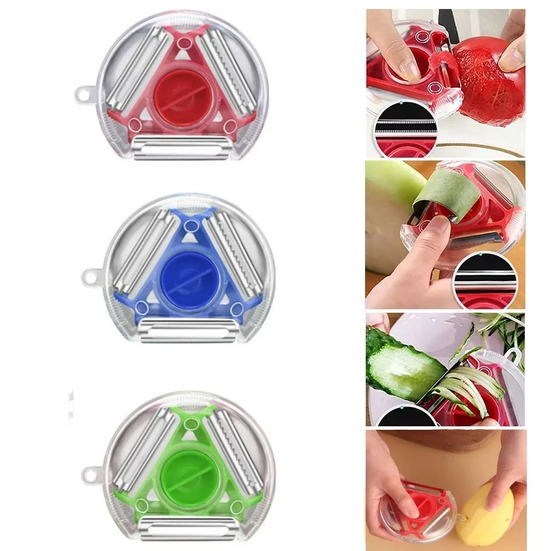 1PC Trio Schilset Groenteschil - Kitchen Gadgets Vegetable Cutter recensie en prijs