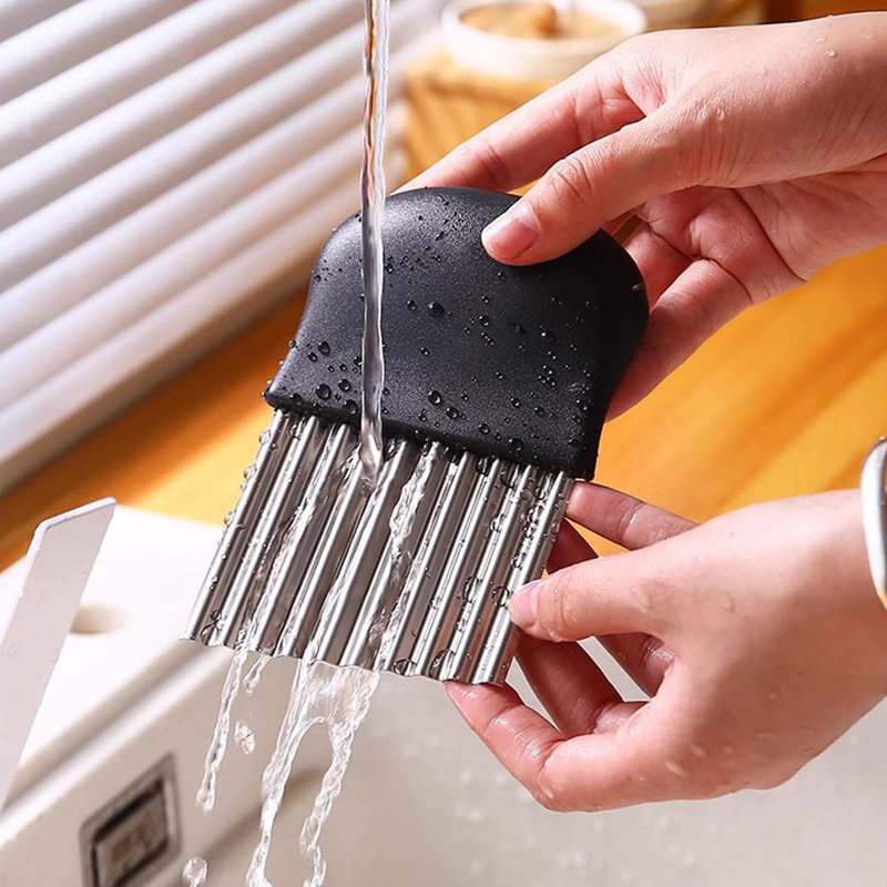 RVS gegolfde aardappelmes, fri - Kitchen Gadgets Vegetable Cutter recensie en prijs